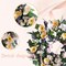 Summer 24-inch Wreath Purple Lavender Yellow Flowers Green Leaf Wreath Wedding Holiday Party Office Decoration Spring Summer Front Door Indoor Outdoor Home Decoration